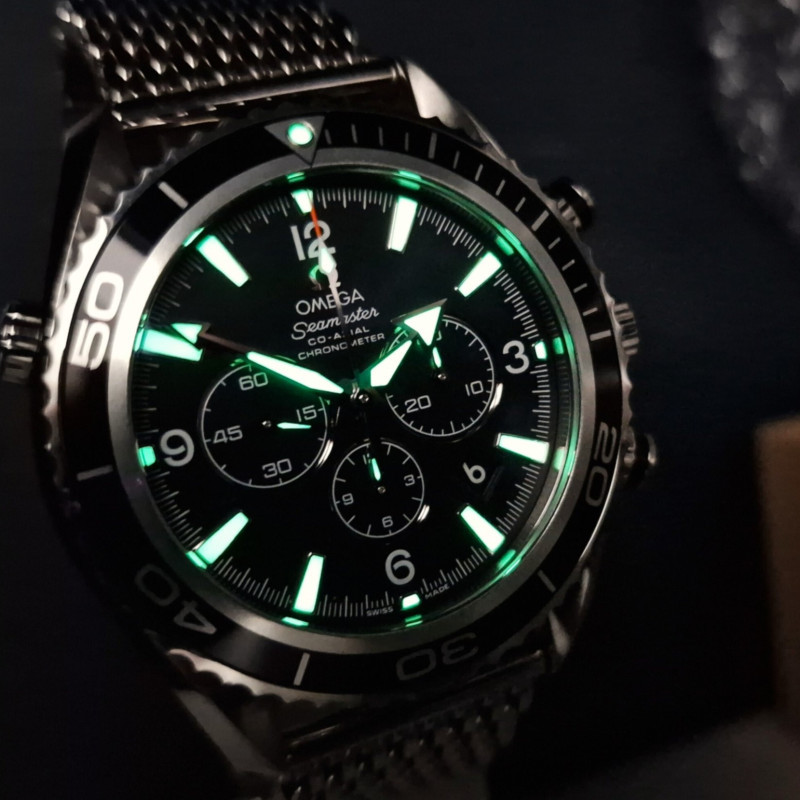 Omega Seamaster Co-Axial 600m Planet Ocean Mesh - Full Set