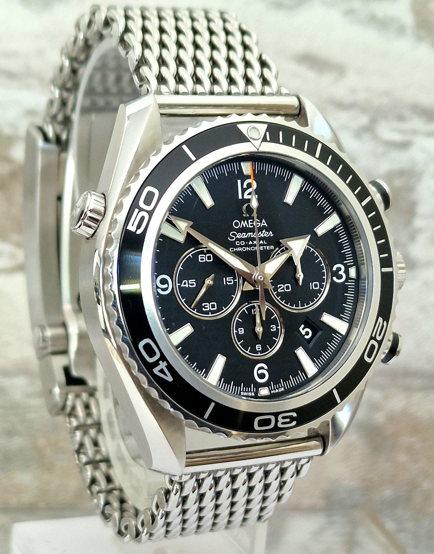 Omega Seamaster Co-Axial 600m Planet Ocean Mesh - Full Set