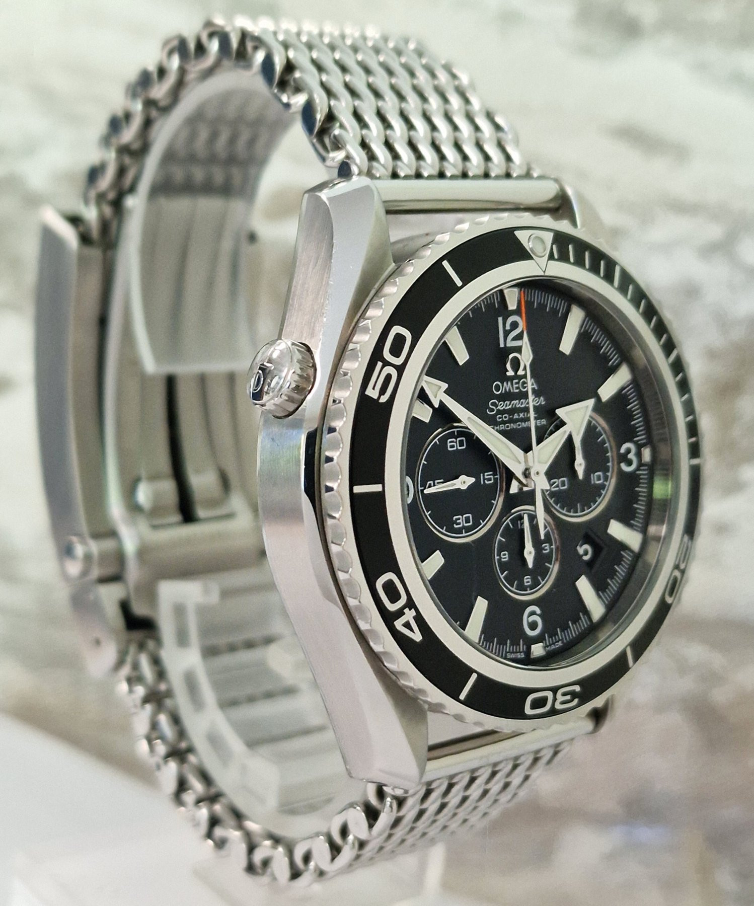 Omega Seamaster Co-Axial 600m Planet Ocean Mesh - Full Set