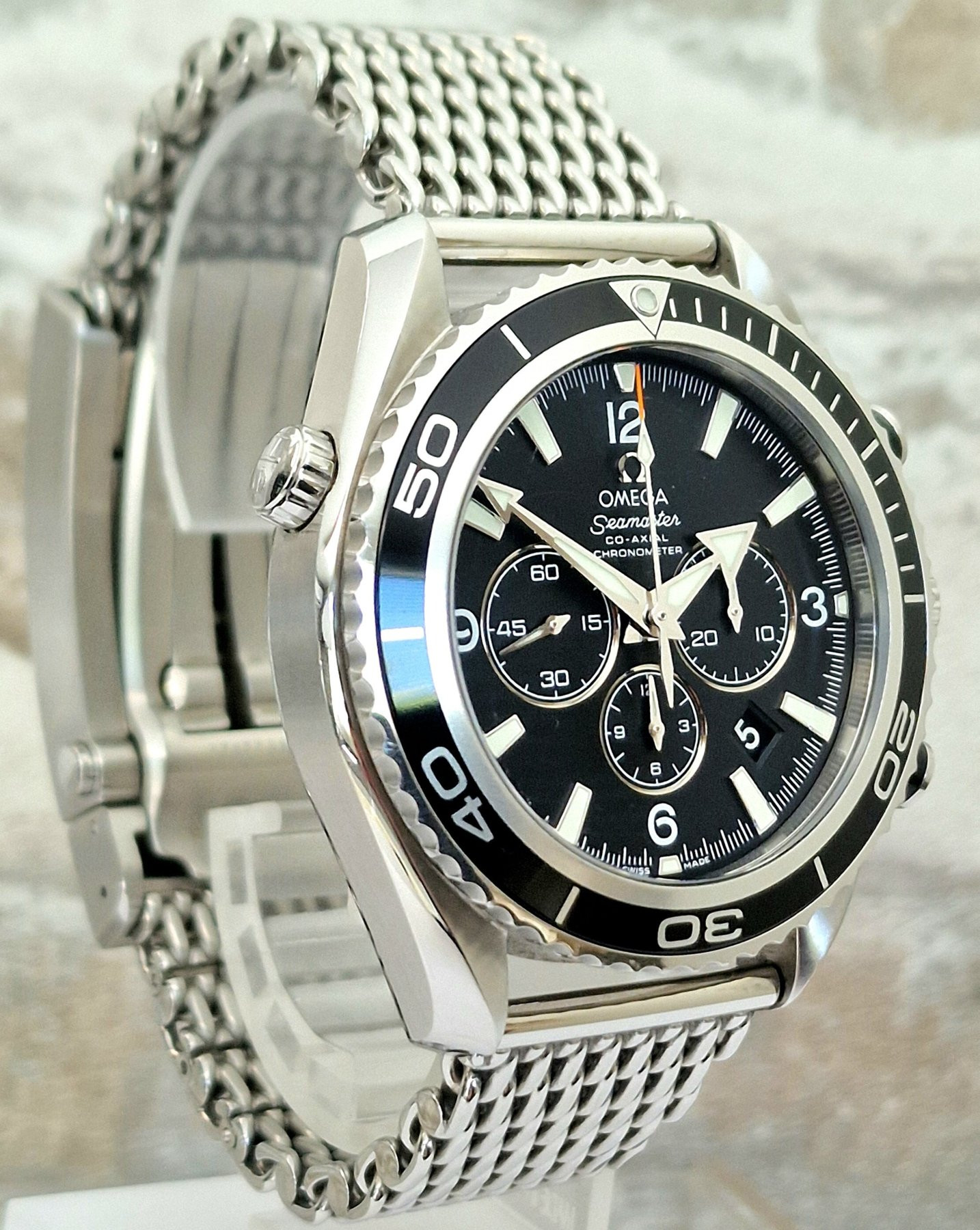 Omega Seamaster Co-Axial 600m Planet Ocean Mesh - Full Set