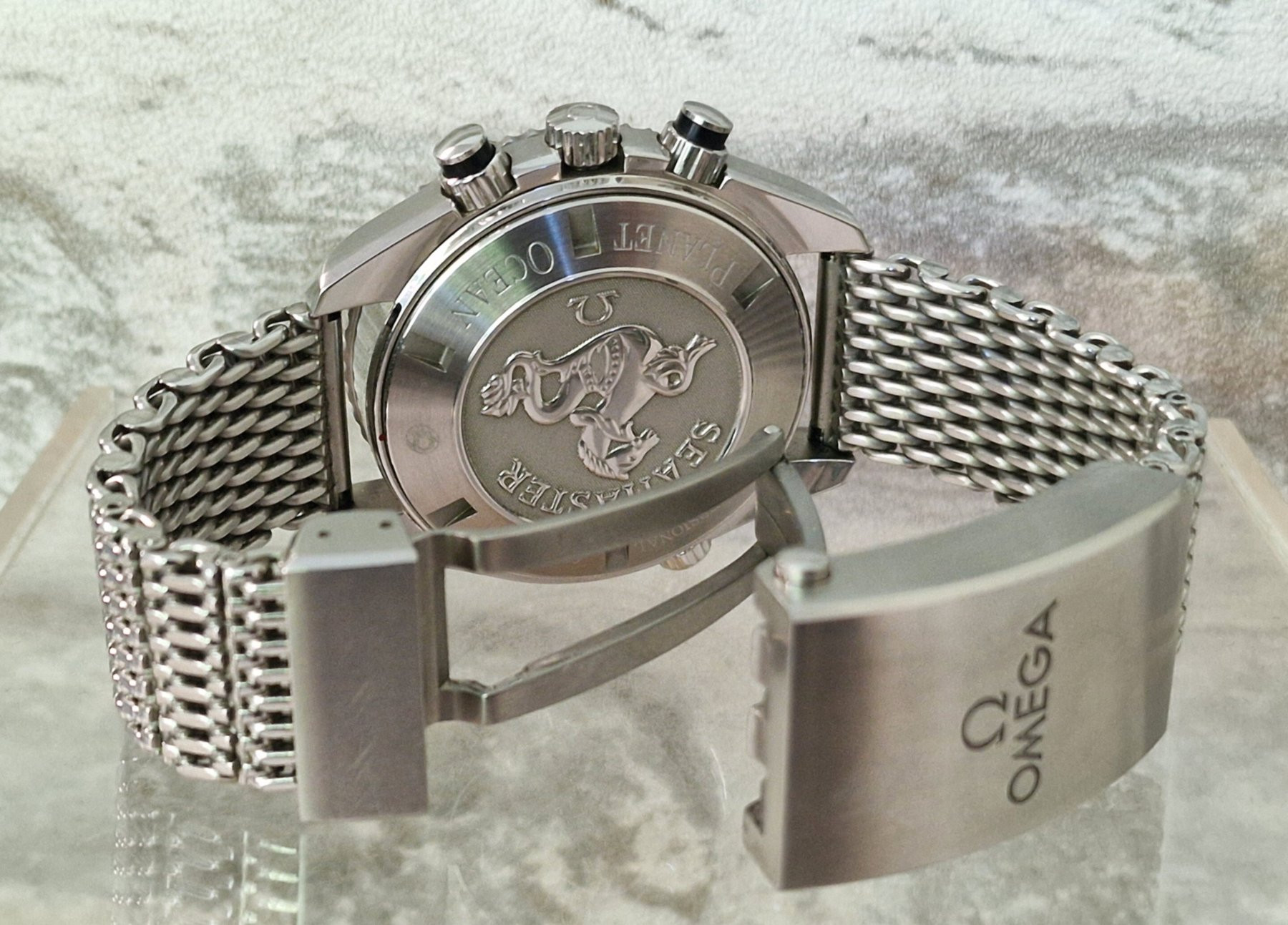 Omega Seamaster Co-Axial 600m Planet Ocean Mesh - Full Set