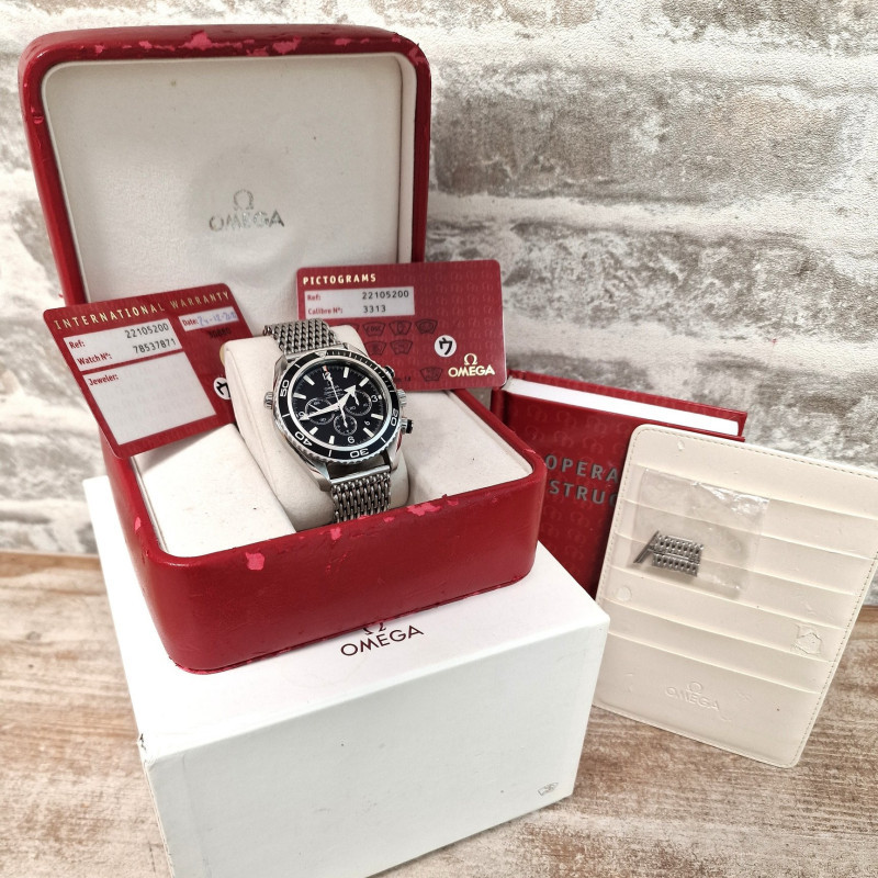 Omega Seamaster Co-Axial 600m Planet Ocean Mesh - Full Set