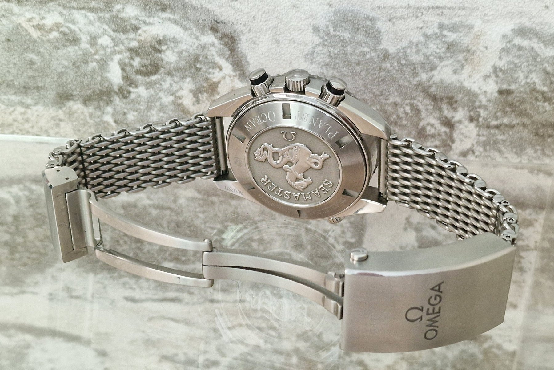 Omega Seamaster Co-Axial 600m Planet Ocean Mesh - Full Set