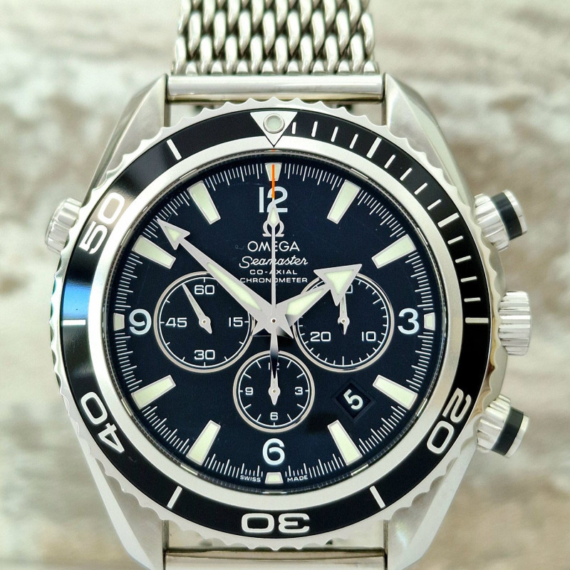 Omega Seamaster Co-Axial 600m Planet Ocean Mesh - Full Set.