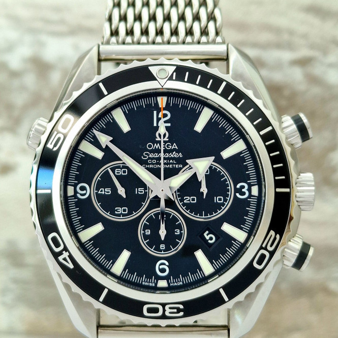 Omega Seamaster Co-Axial 600m Planet Ocean Mesh - Full Set.