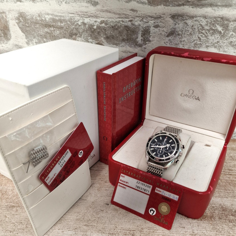 Omega Seamaster Co-Axial 600m Planet Ocean Mesh - Full Set