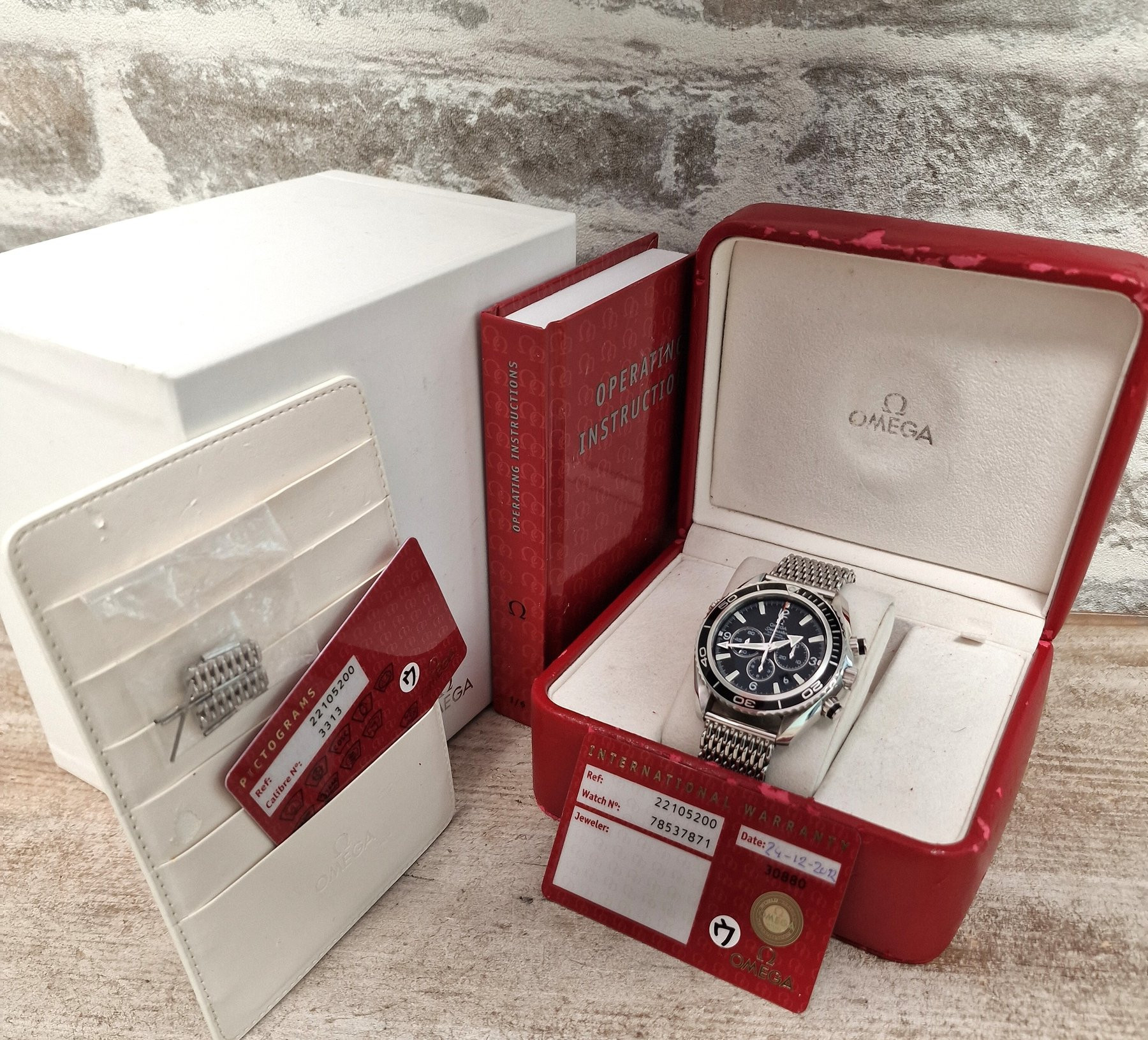 Omega Seamaster Co-Axial 600m Planet Ocean Mesh - Full Set