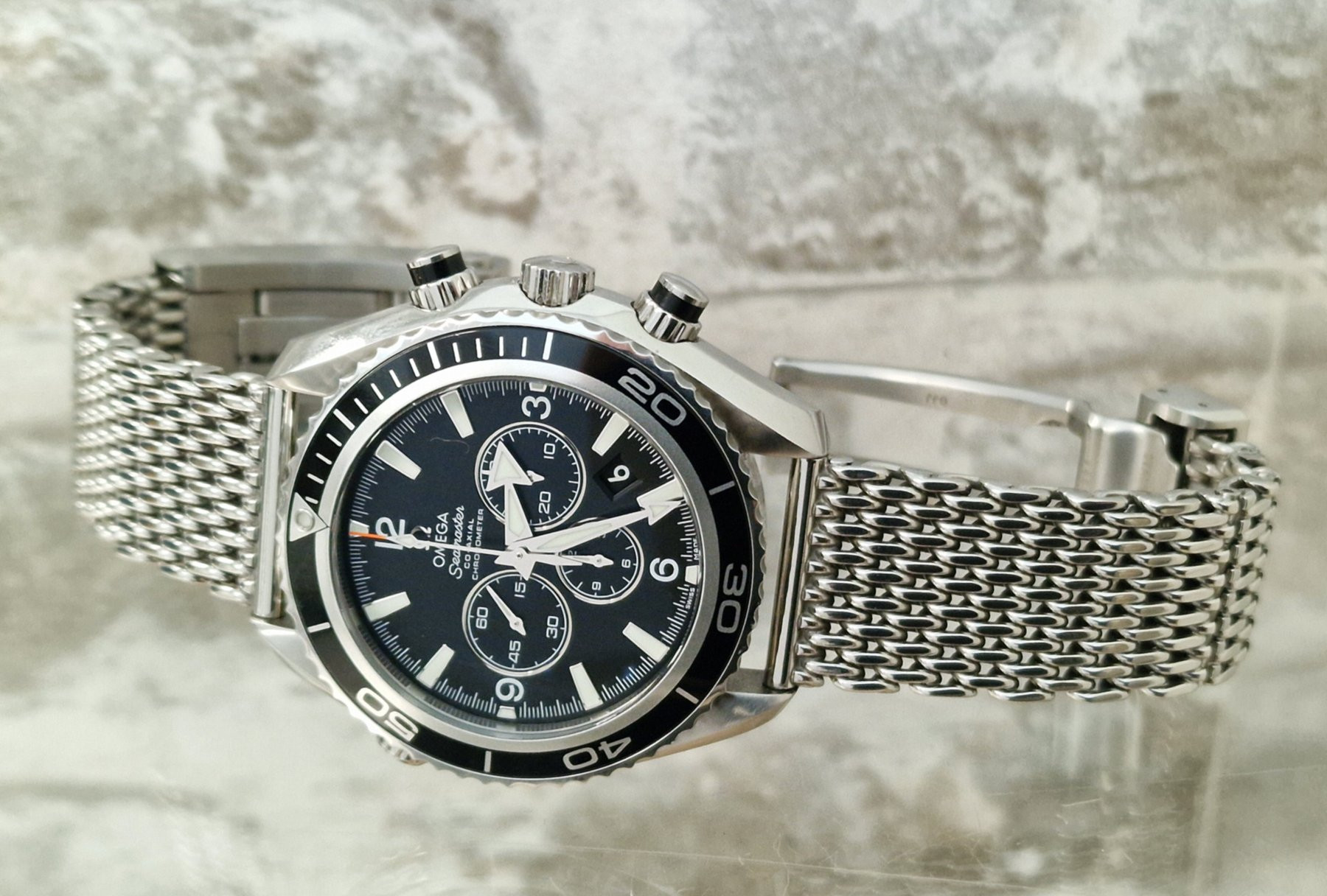 Omega Seamaster Co-Axial 600m Planet Ocean Mesh - Full Set