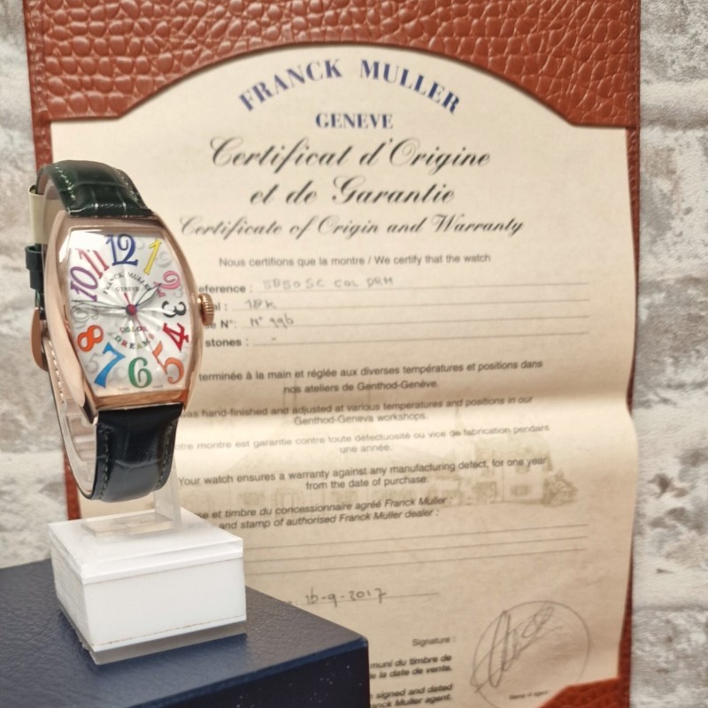 Franck Muller 18k Color Dreams Automatic Full set - Sold