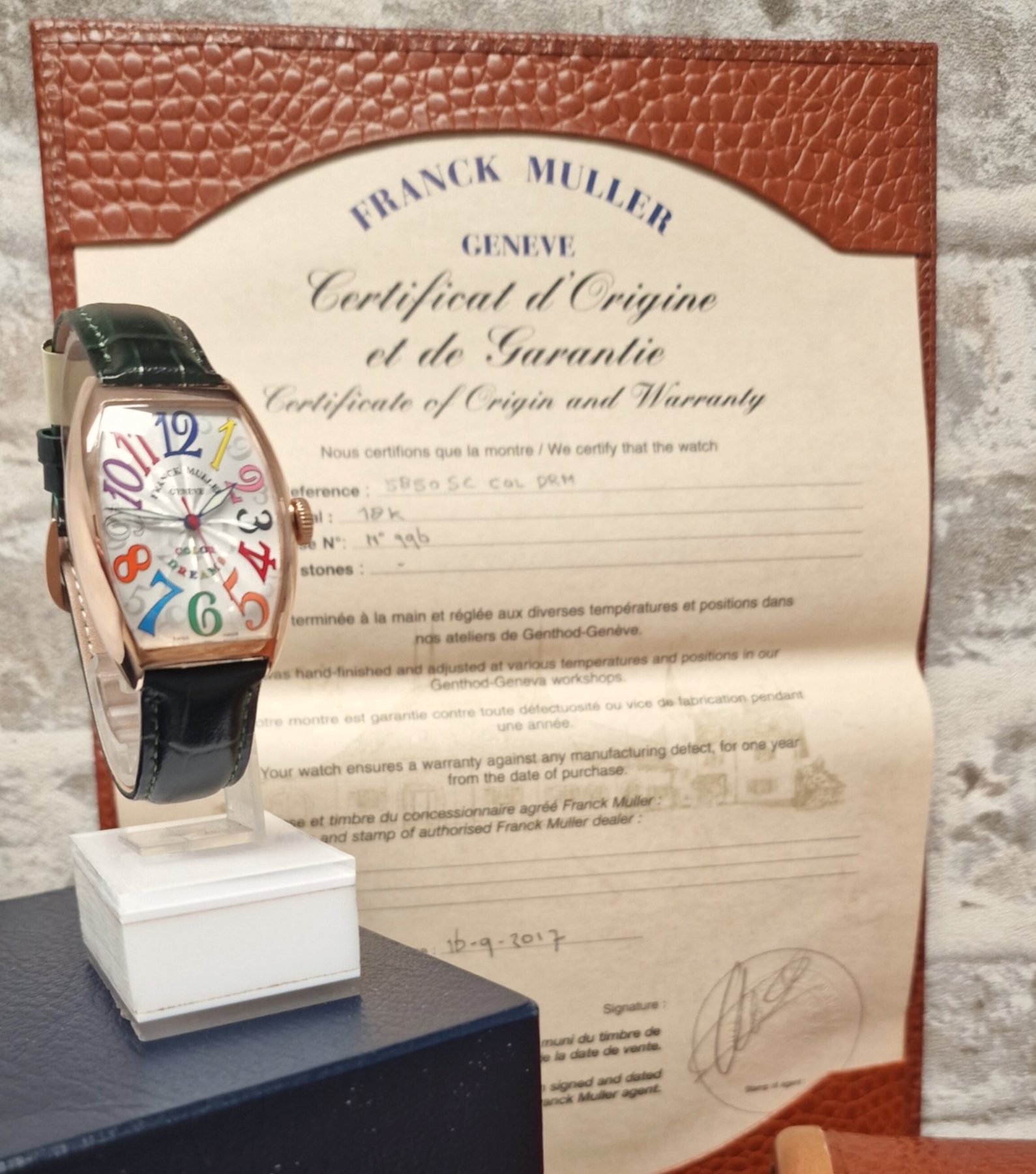 Franck Muller 18k Color Dreams Automatic Full set - Sold