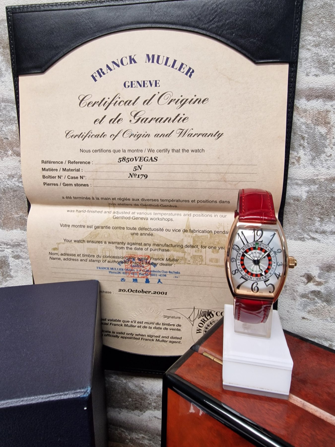 Franck Muller 18k Vegas Automatic - Full set Franck Muller 18k Vegas Automatic - Full set