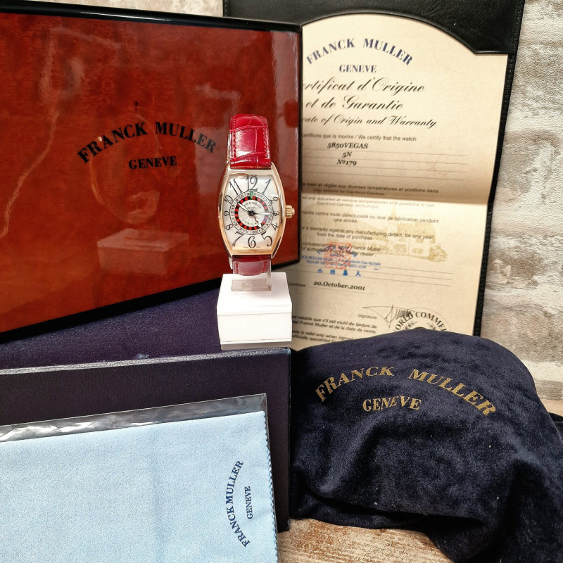 Franck Muller 18k Vegas Automatic - Full set Franck Muller 18k Vegas Automatic - Full set