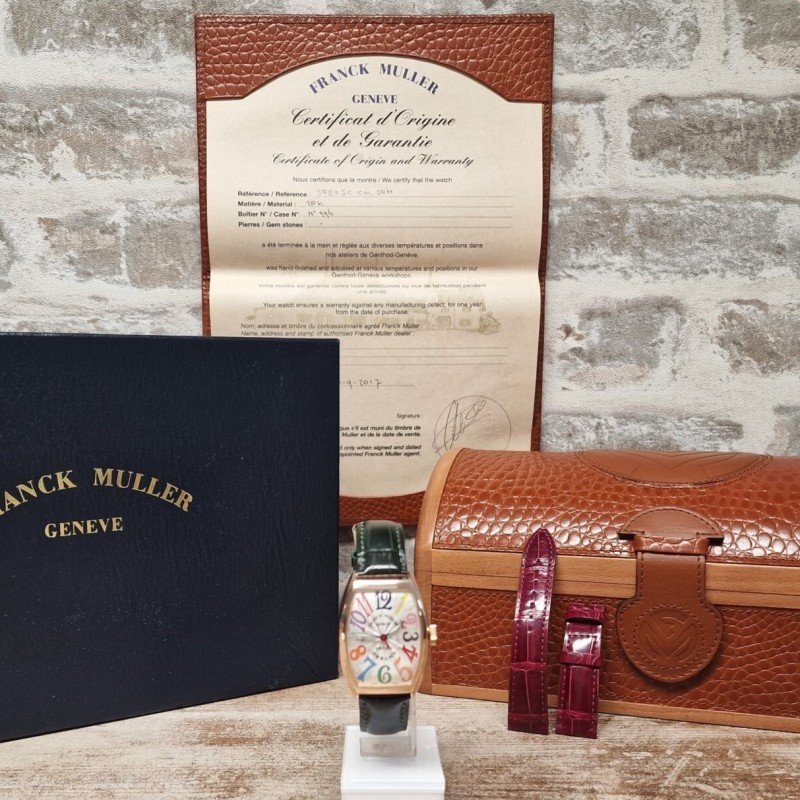 Franck Muller 18k Color Dreams Automatic Full set - Sold