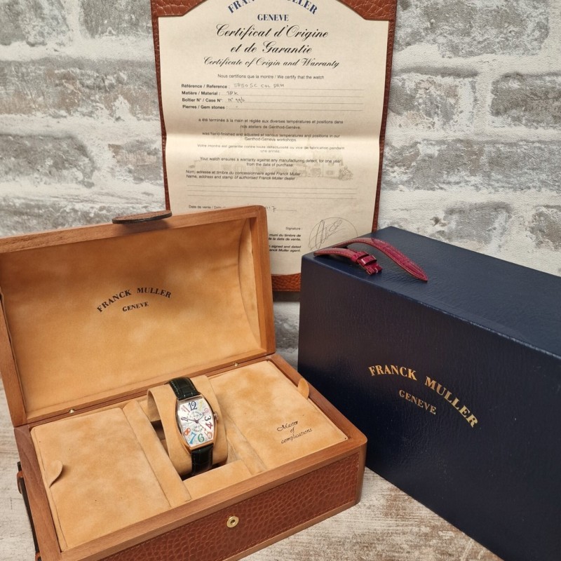 Franck Muller 18k Color Dreams Automatic Full set - Sold