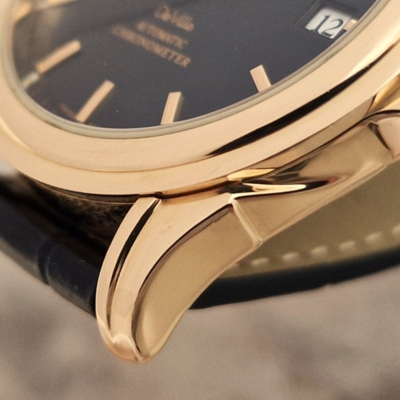 18k Omega De Ville Co-Axial blue dial - VERKOCHT 18k Omega De Ville Co-Axial blue dial - VERKOCHT