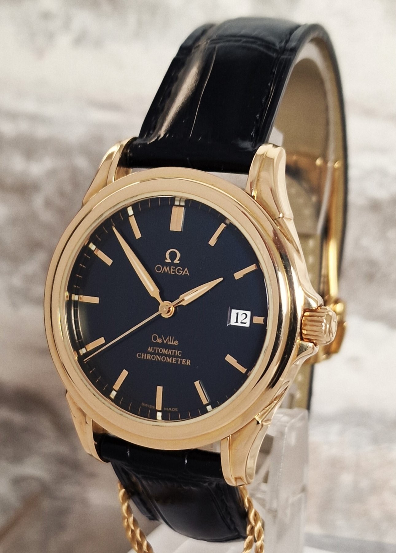 18k Omega De Ville Co-Axial blue dial - SOLD