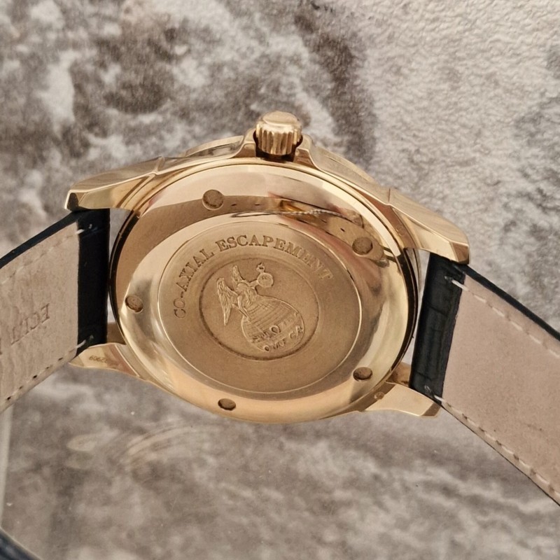 18k Omega De Ville Co-Axial blue dial - VERKOCHT 18k Omega De Ville Co-Axial blue dial - VERKOCHT