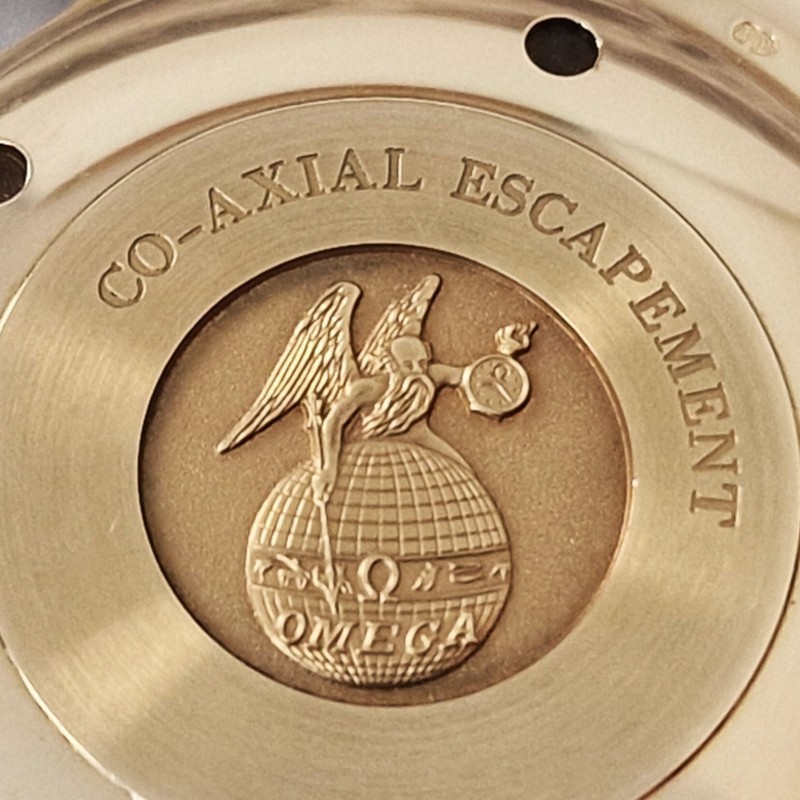 18k Omega De Ville Co-Axial blue dial - SOLD