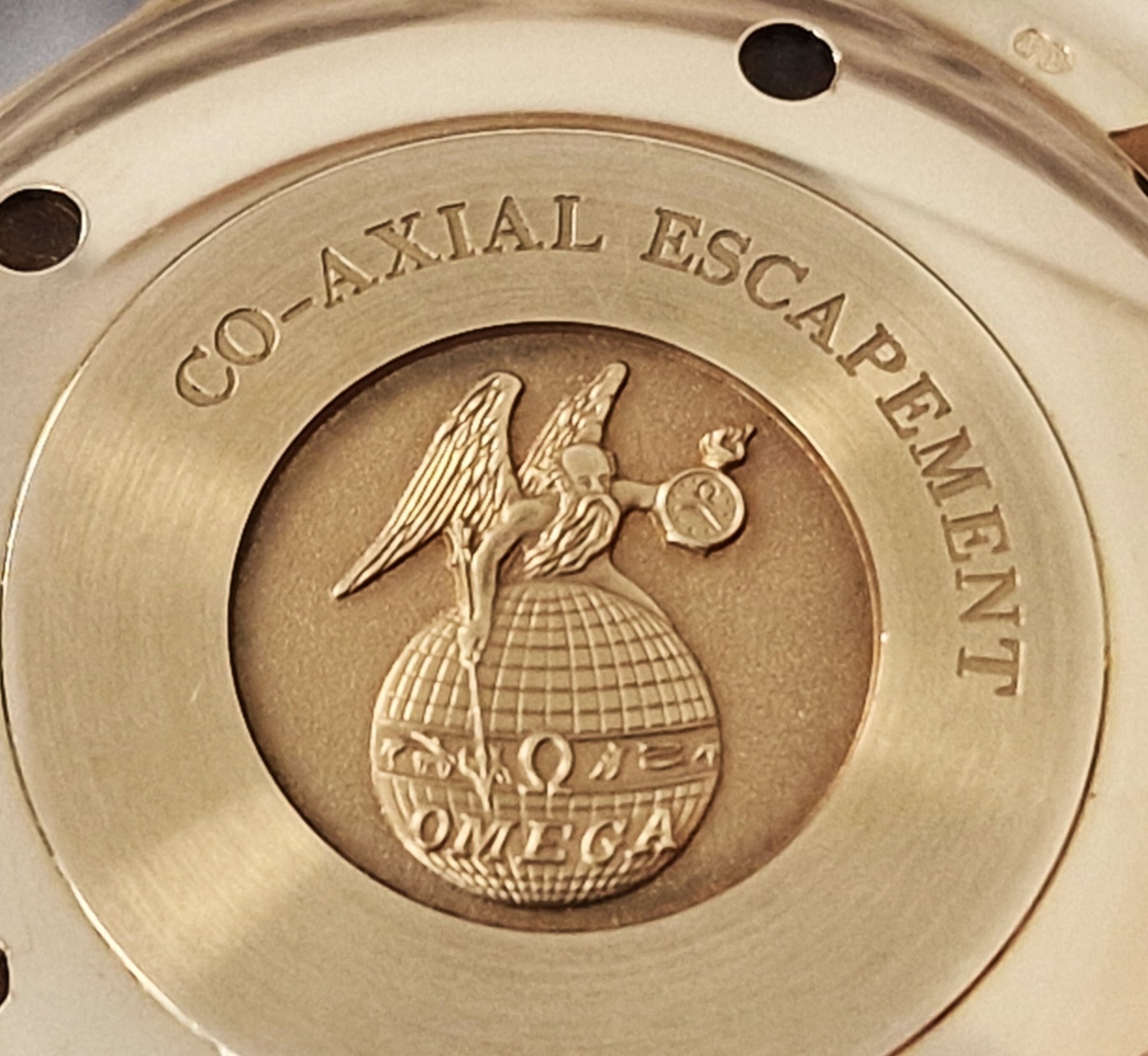 18k Omega De Ville Co-Axial blue dial - SOLD