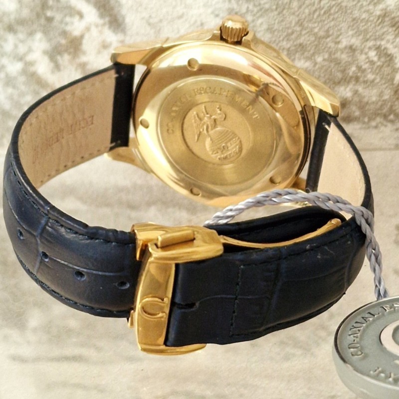 18k Omega De Ville Co-Axial blue dial - VERKOCHT 18k Omega De Ville Co-Axial blue dial - VERKOCHT