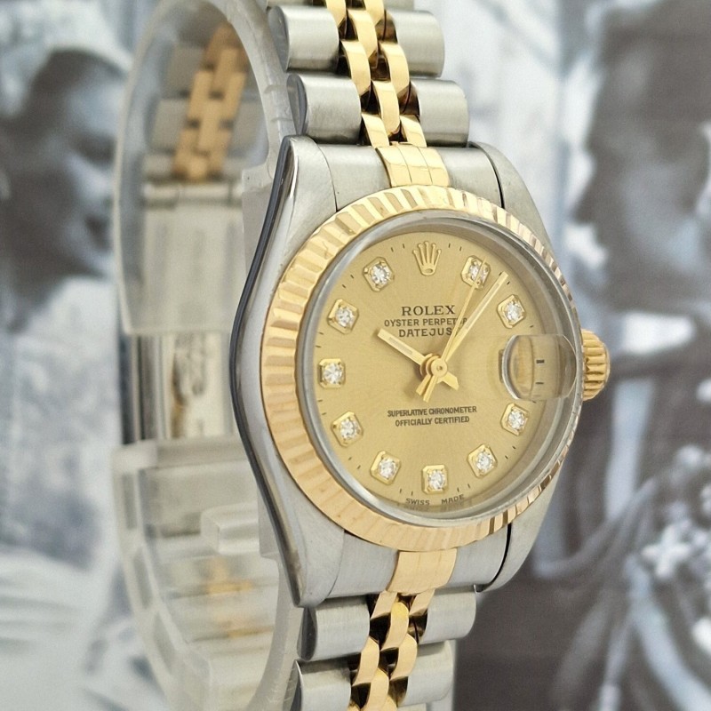 Rolex Oyster Datejust Diamonds Ladies - Full set