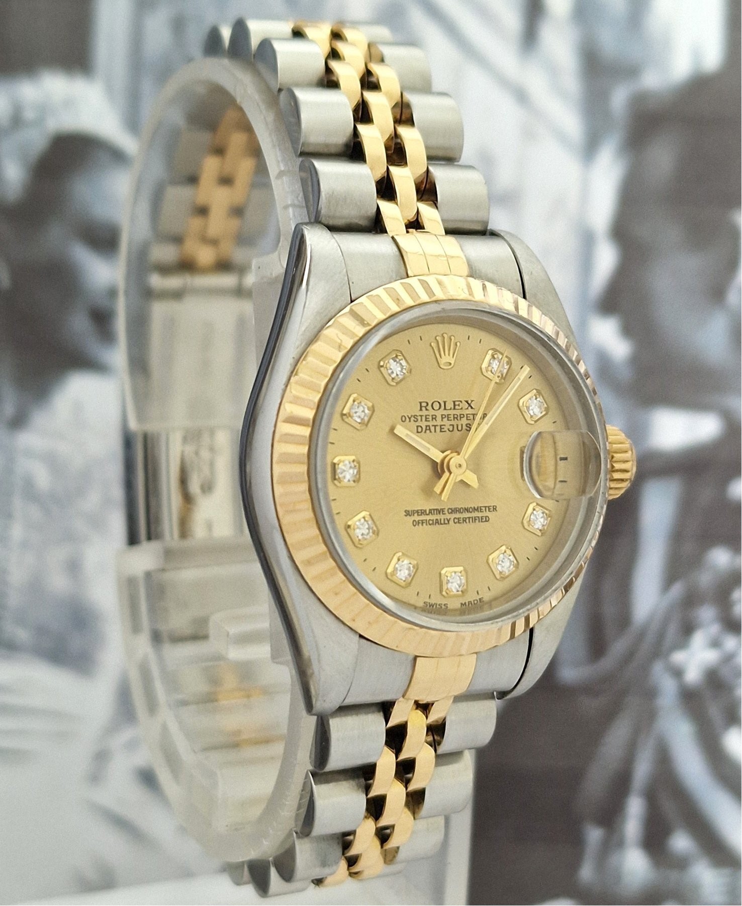 Rolex Oyster Datejust Diamonds Dames - Full set
