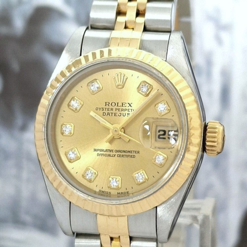 Rolex Oyster Datejust Diamonds Ladies - Full set
