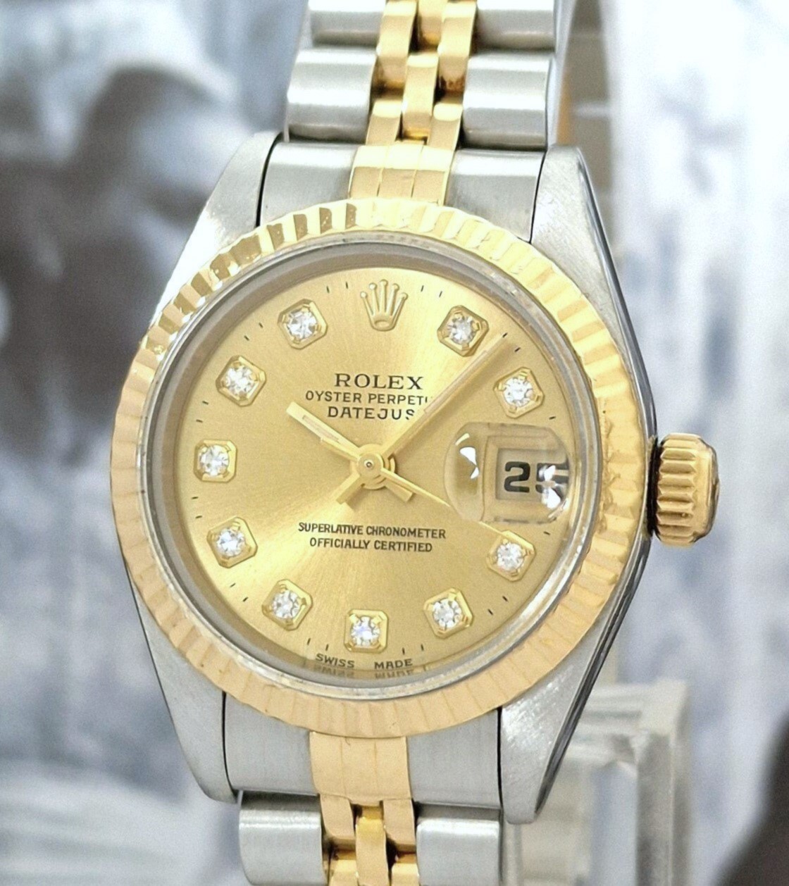 Rolex Oyster Datejust Diamonds Dames - Full set