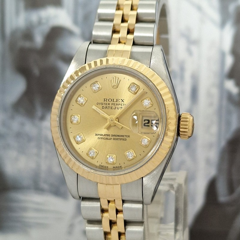 Rolex Oyster Datejust Diamonds Ladies - Full set