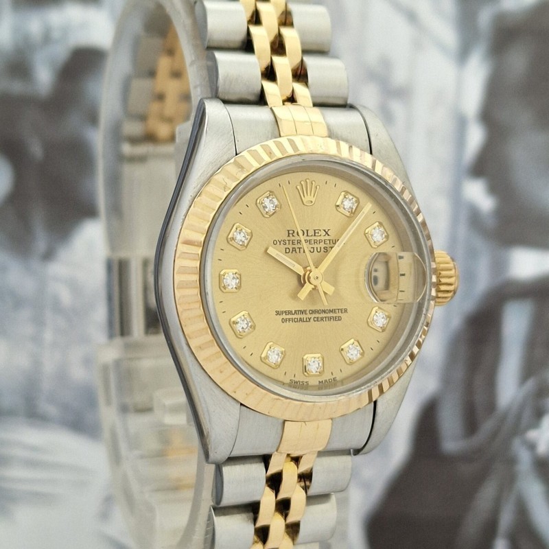 Rolex Oyster Datejust Diamonds Ladies - Full set