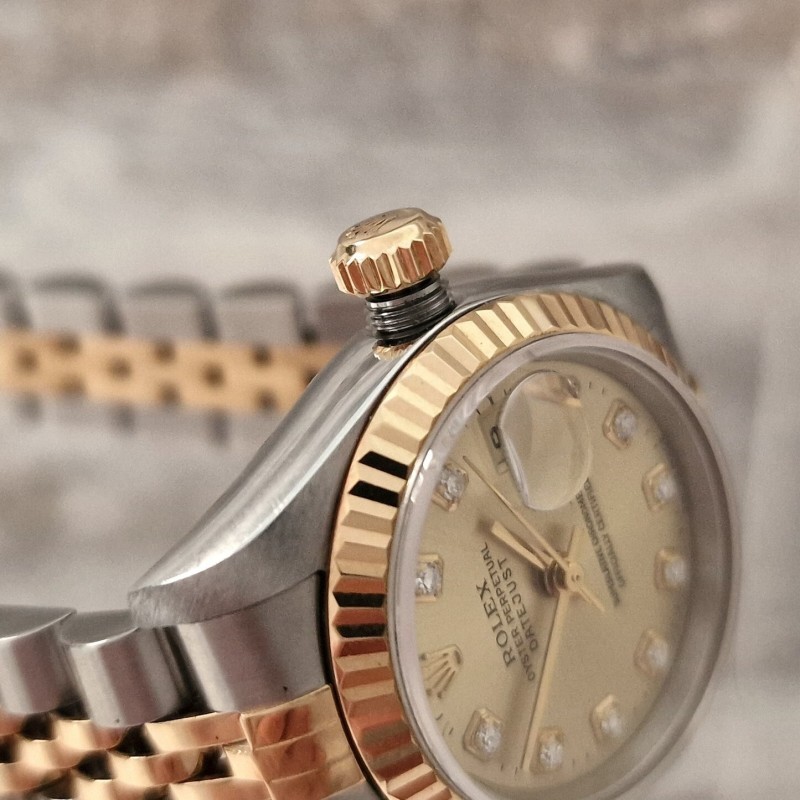 Rolex Oyster Datejust Diamonds Ladies - Full set