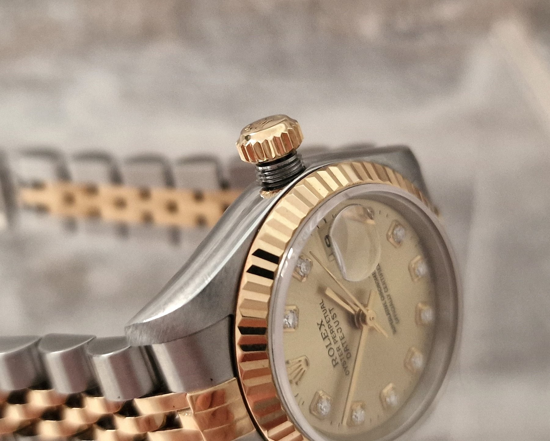 Rolex Oyster Datejust Diamonds Dames - Full set