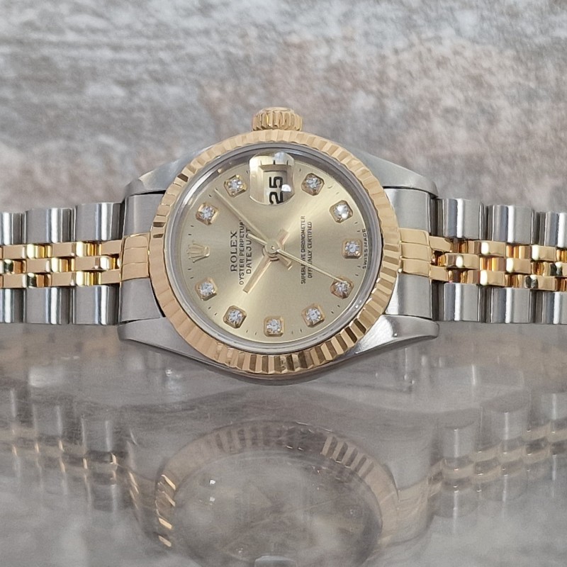 Rolex Oyster Datejust Diamonds Ladies - Full set