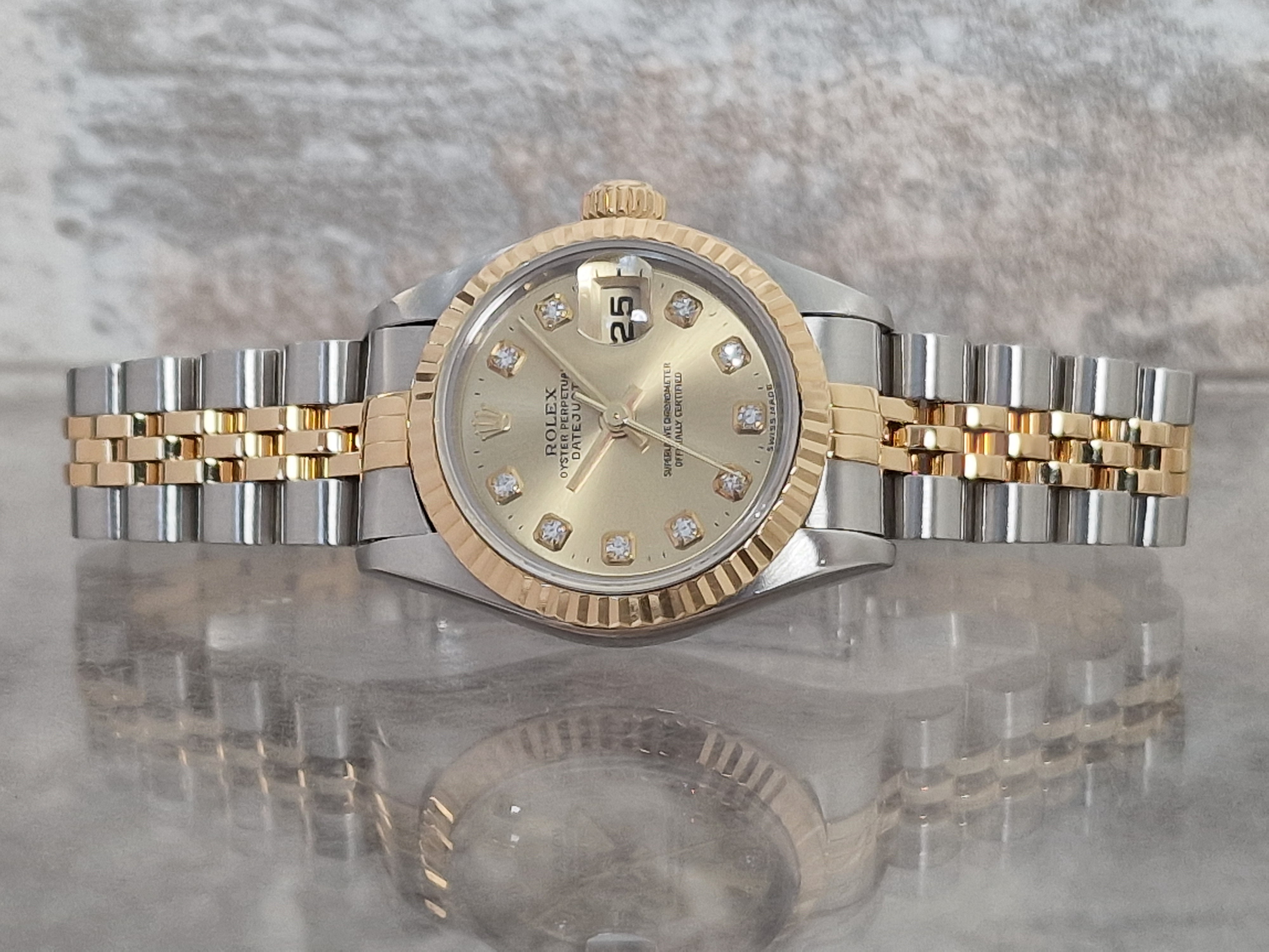 Rolex Oyster Datejust Diamonds Ladies - Full set