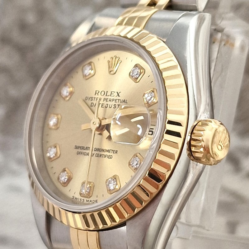 Rolex Oyster Datejust Diamonds Ladies - Full set