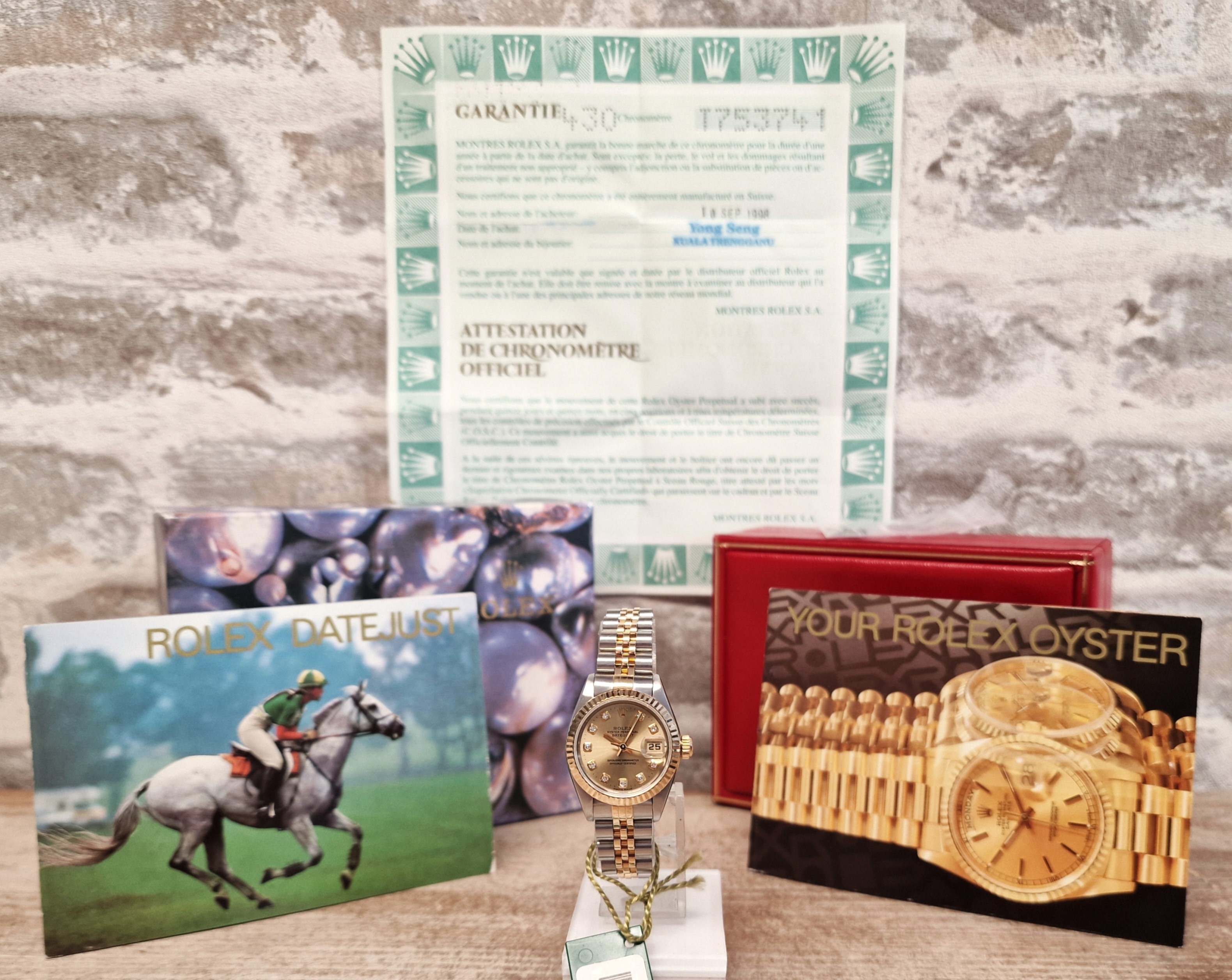 Rolex Oyster Datejust Diamonds Ladies - Full set