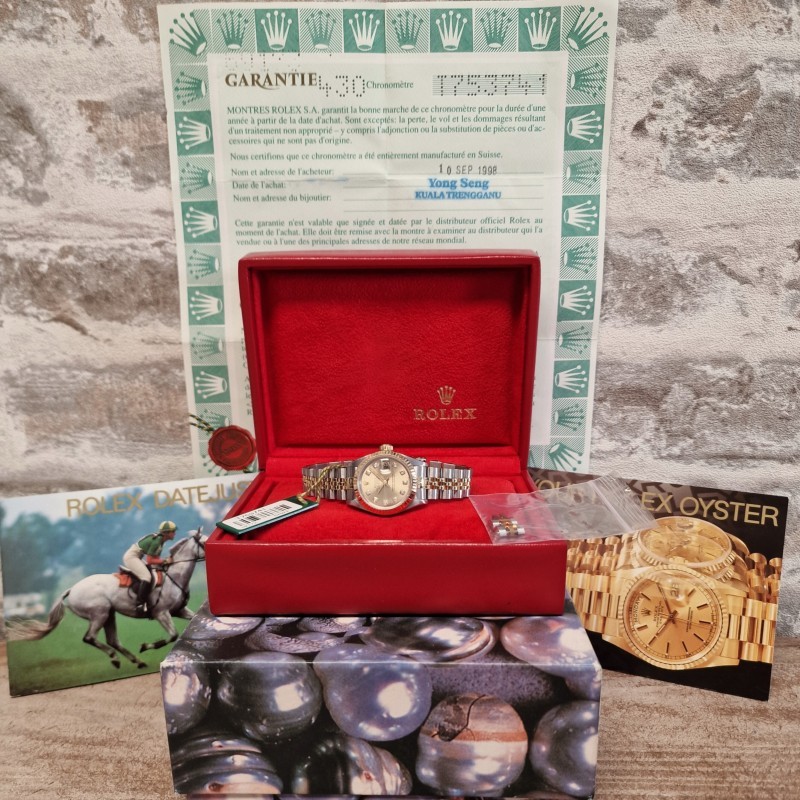 Rolex Oyster Datejust Diamonds Ladies - Full set