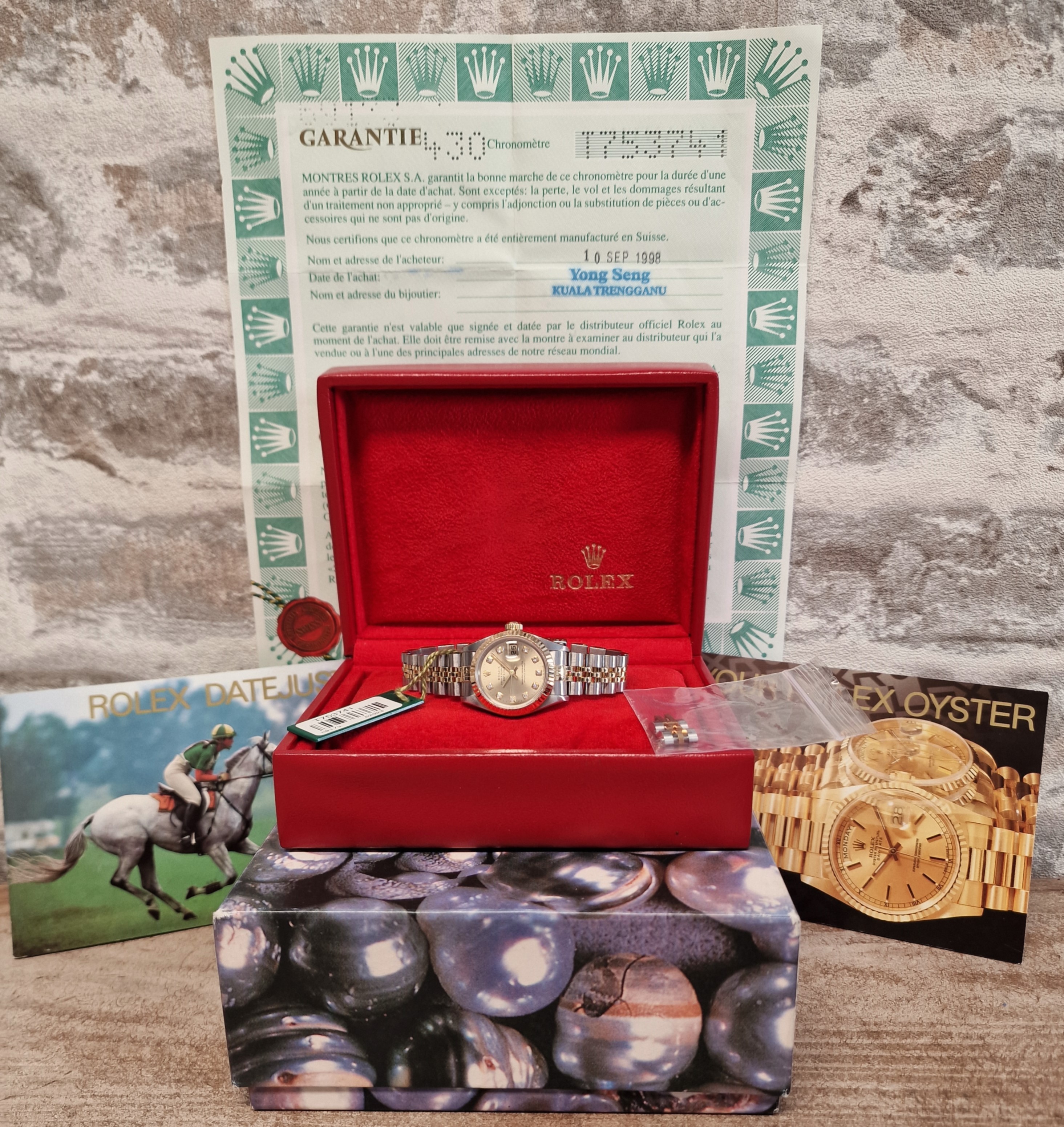 Rolex Oyster Datejust Diamonds Dames - Full set