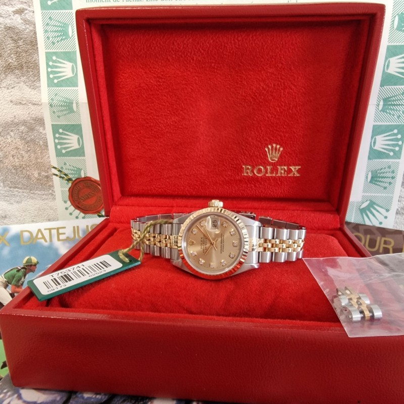 Rolex Oyster Datejust Diamonds Ladies - Full set