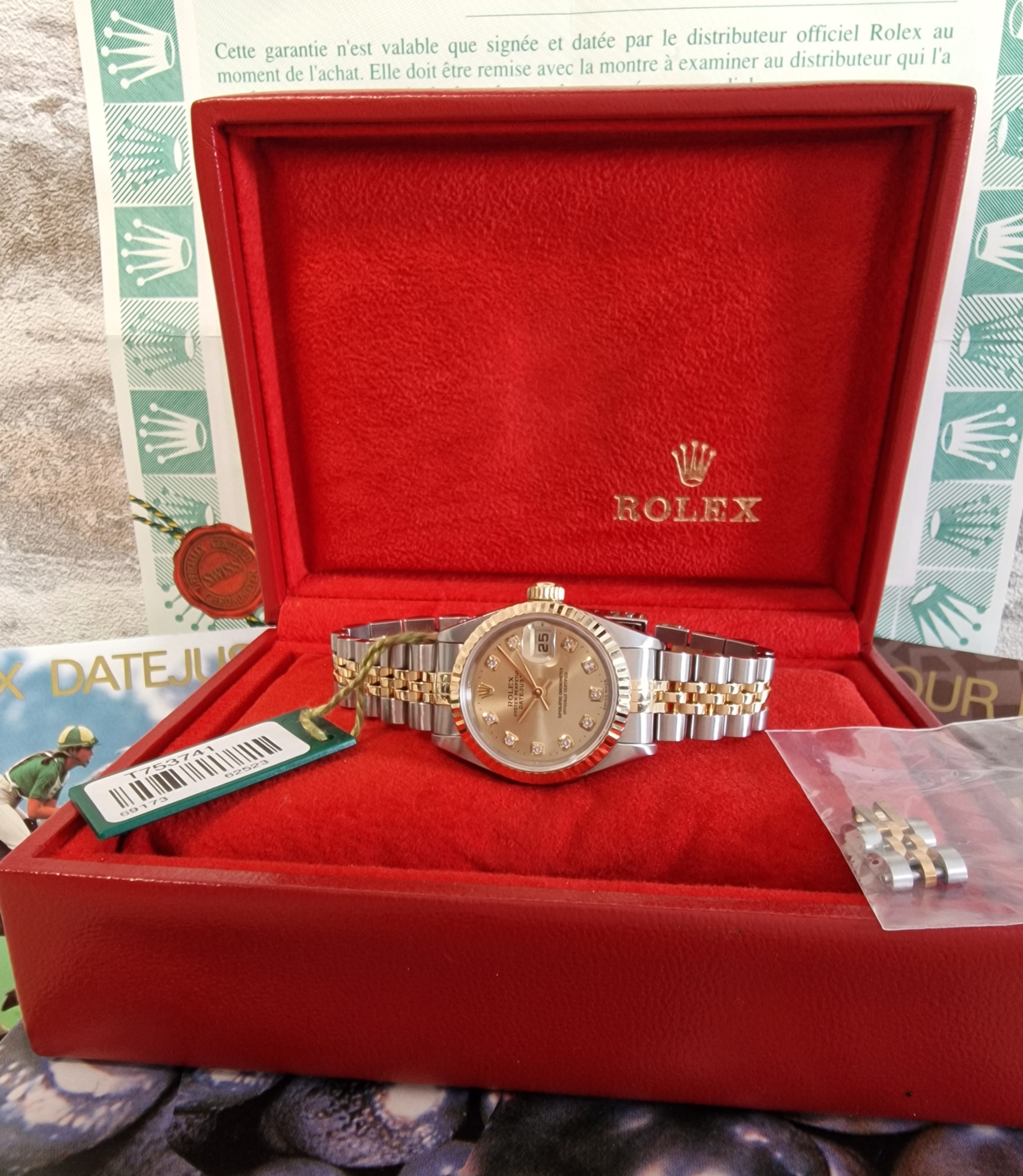 Rolex Oyster Datejust Diamonds Ladies - Full set