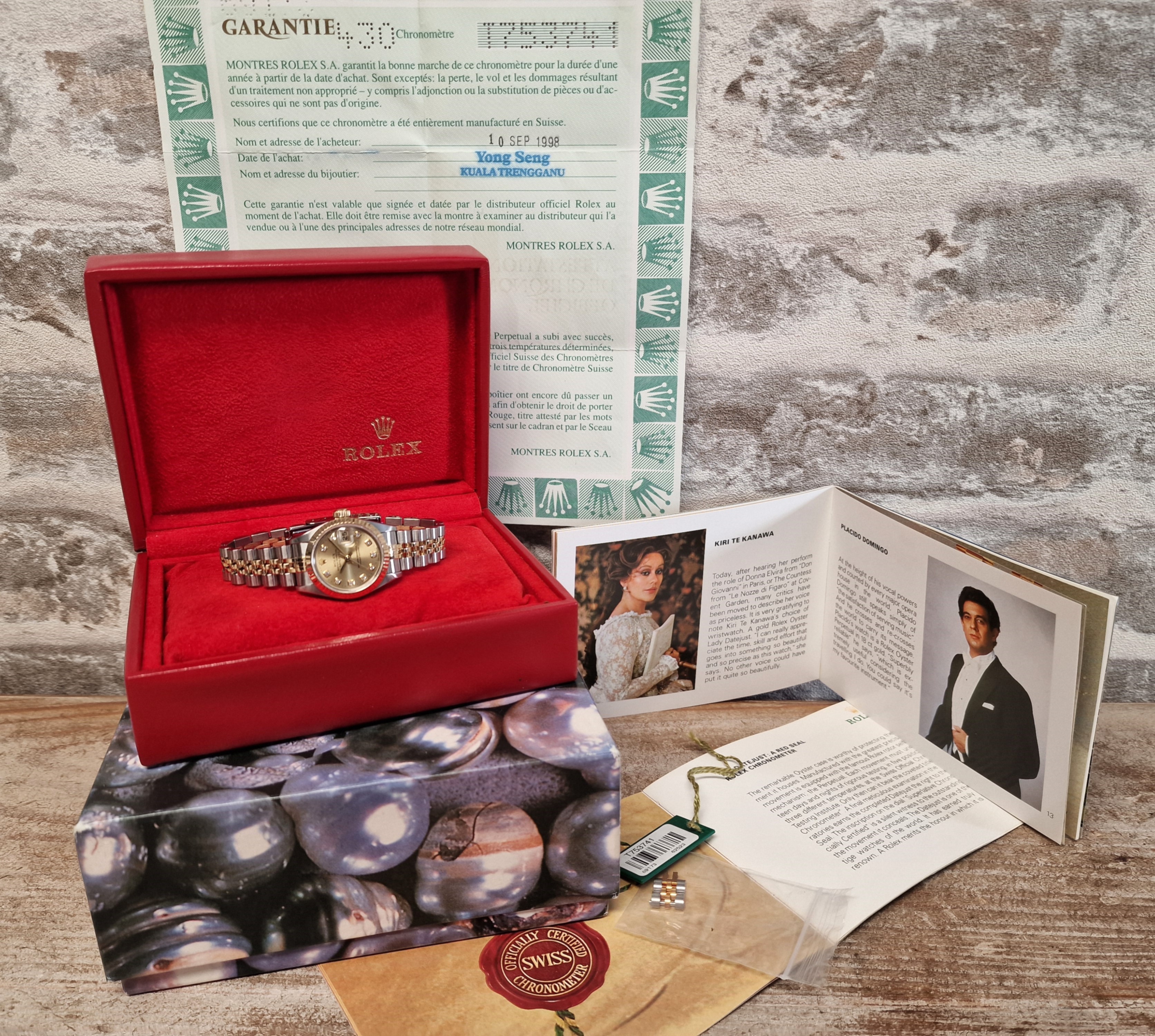 Rolex Oyster Datejust Diamonds Dames - Full set