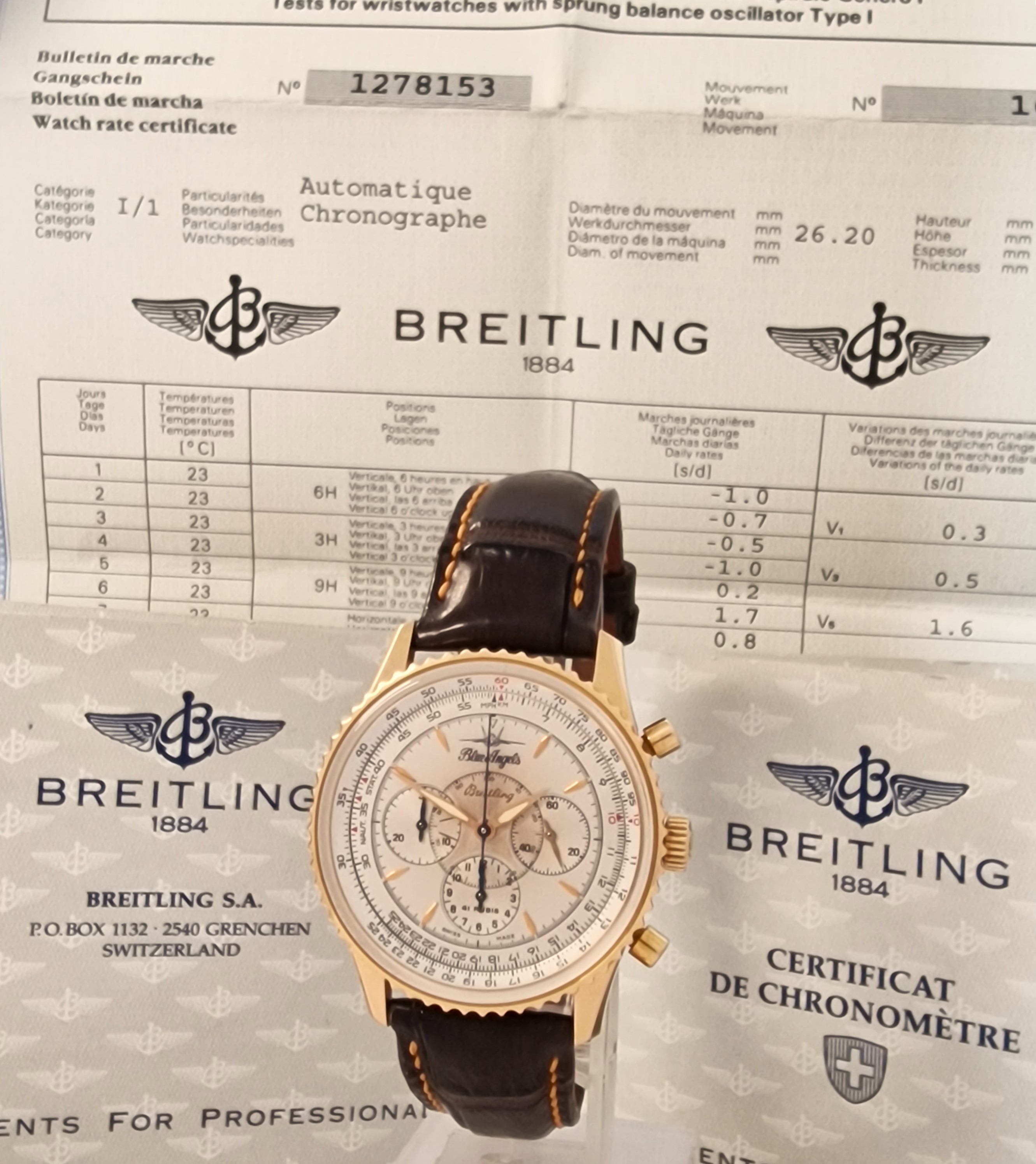 Breitling 18k Blue Angels Limited