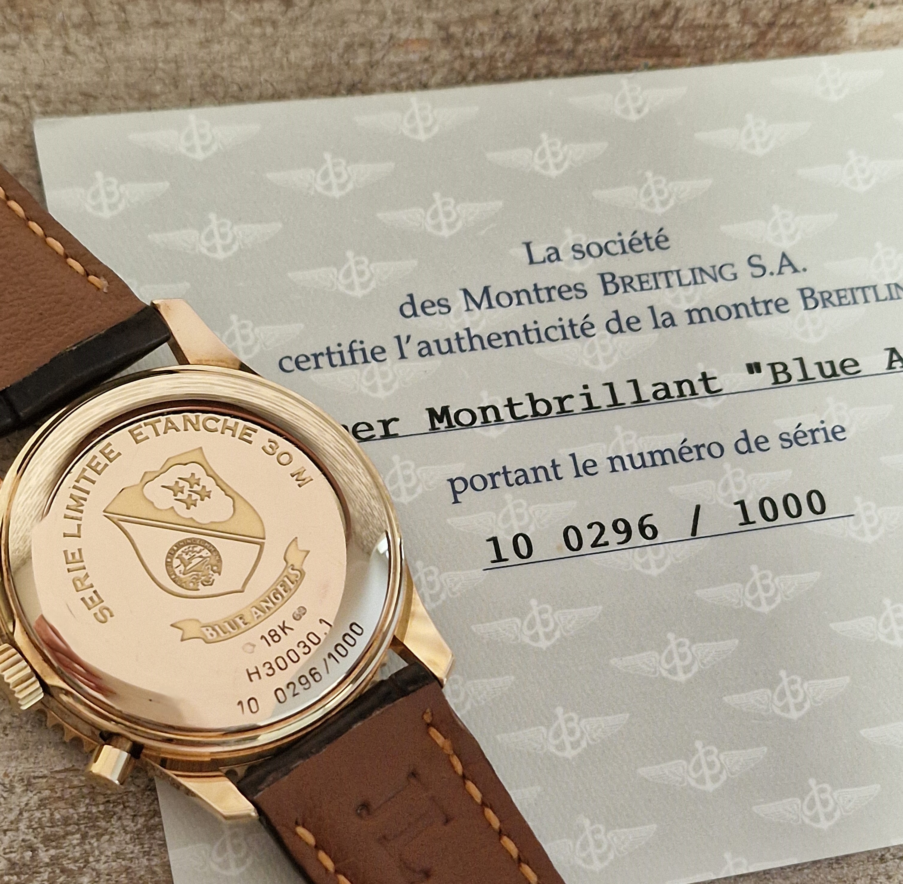 Breitling 18k Blue Angels Limited