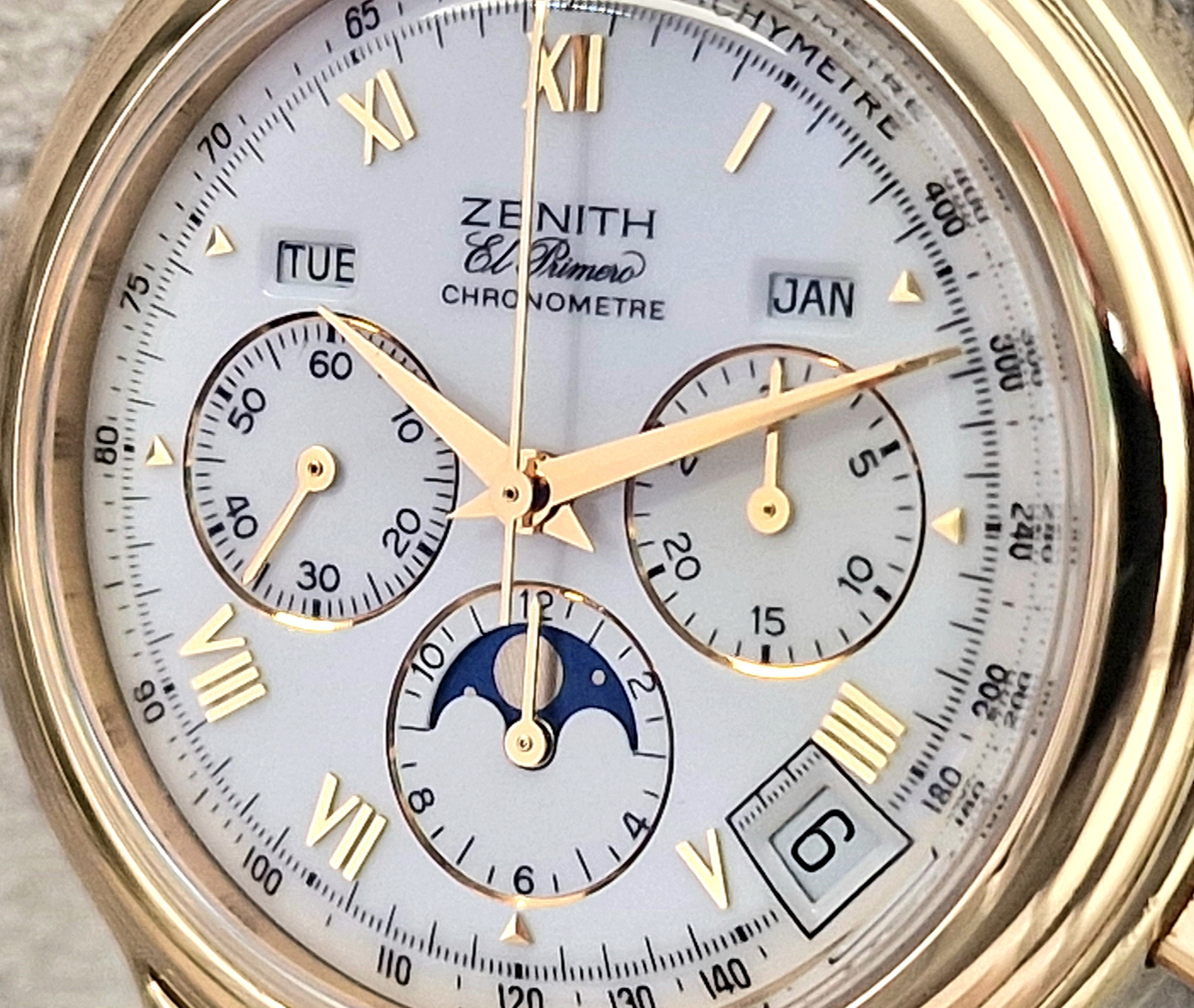 Zenith 18k El Primero Chronomaster Full Set - Verkocht