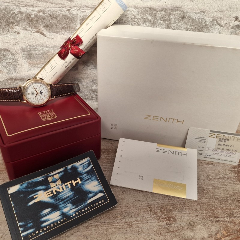 Zenith 18k El Primero Chronomaster Full Set - Sold