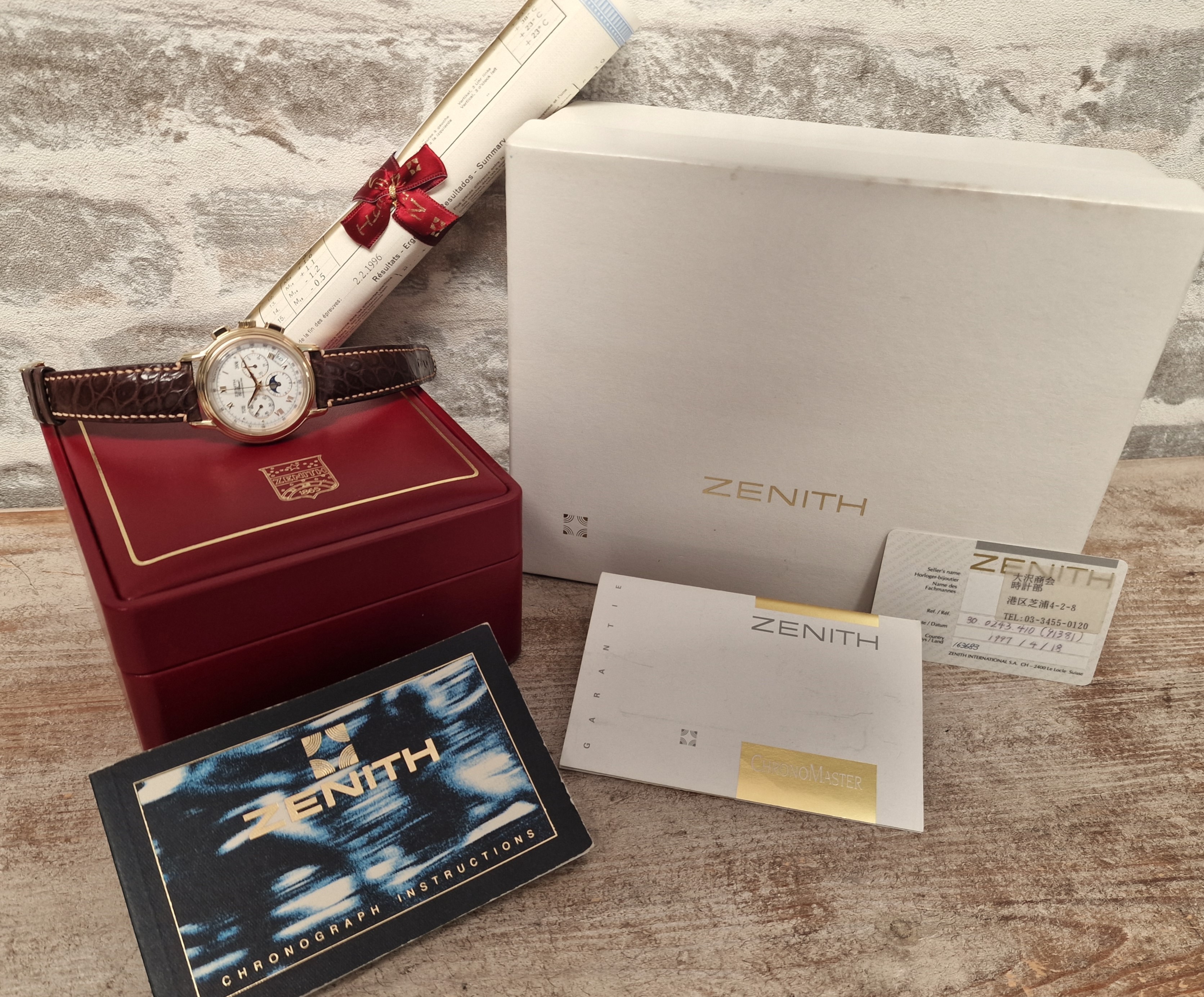 Zenith 18k El Primero Chronomaster Full Set - Sold