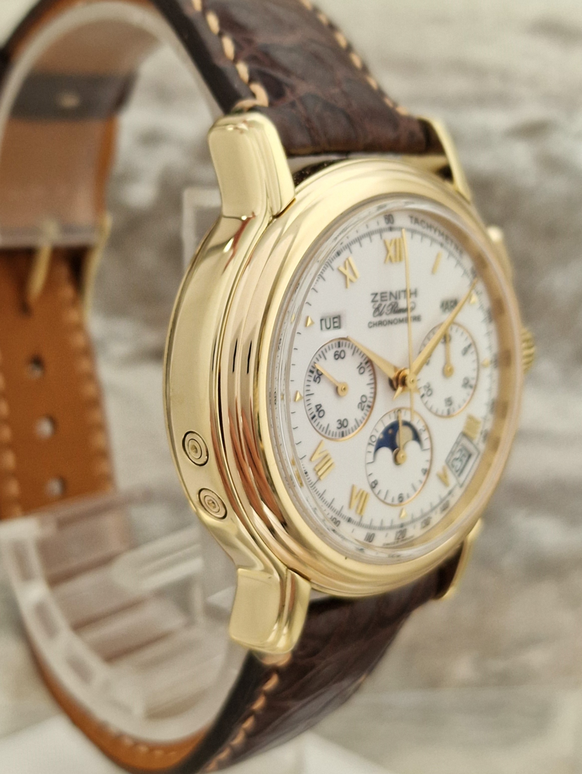 Zenith 18k El Primero Chronomaster Full Set - Verkocht
