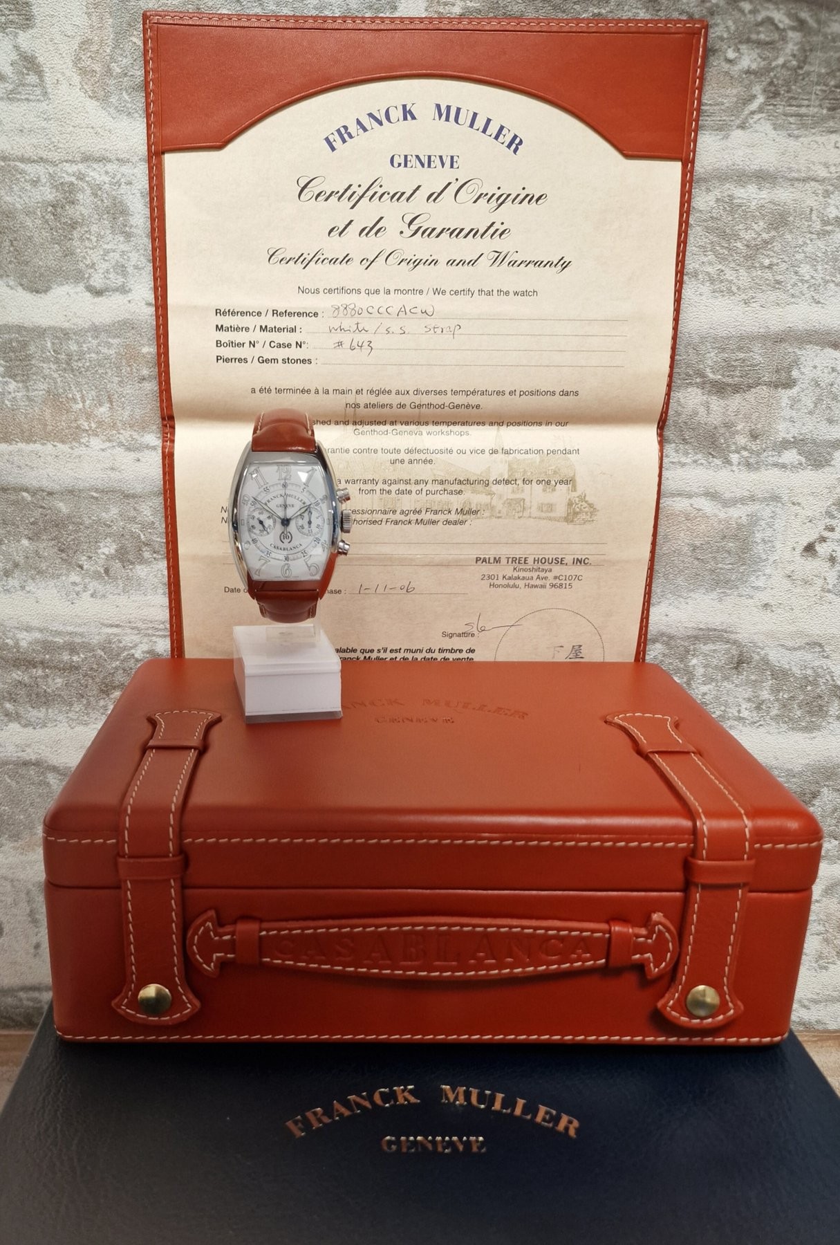 Franck Muller Casablanca Chrono 10th Anniversary Full Set