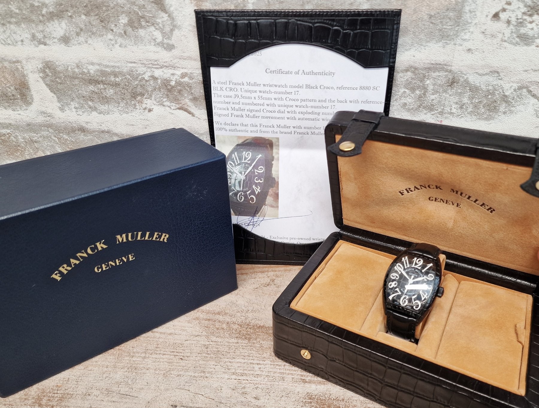 Franck Muller Black Croco - SOLD