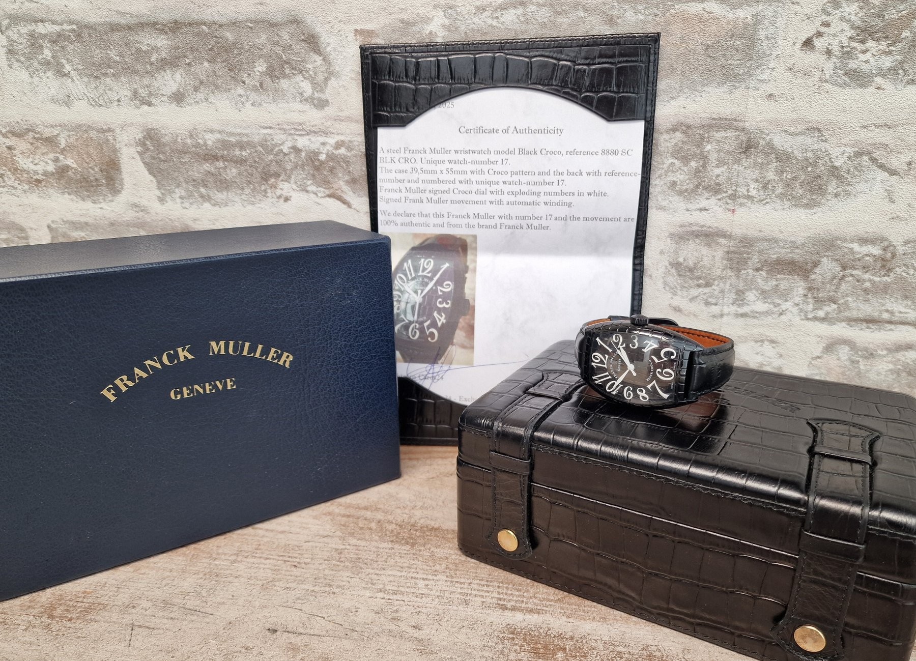 Franck Muller Black Croco - SOLD